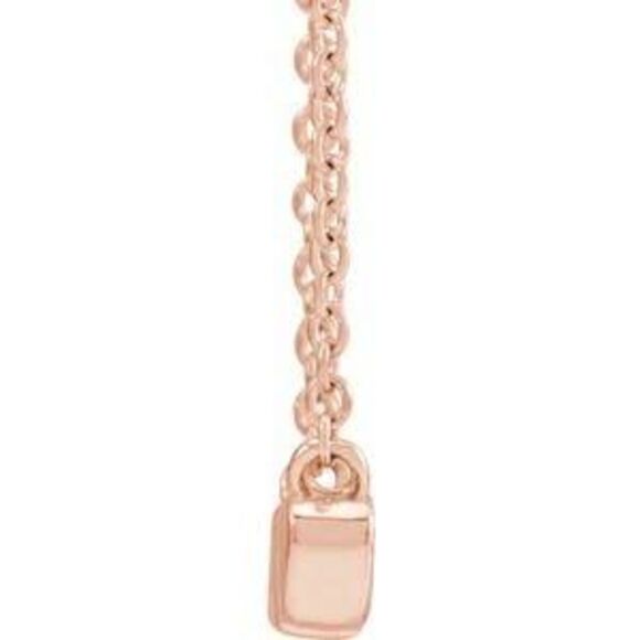 Kazi Luxury 14K Rose Gold 19.57x4.61 mm Nana 18 Necklace